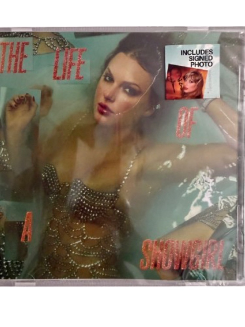 Unopened Signed Taylor Swift's The Life Of A Showgirl CD